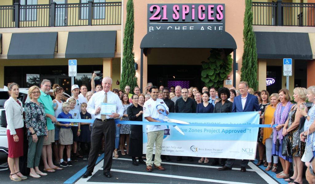 21 Spices Blue Zones Ribbon Cutting